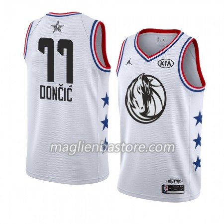 Maglia Dallas Mavericks Luka Doncic 77 2019 All-Star Jordan Brand Bianco Swingman - Uomo